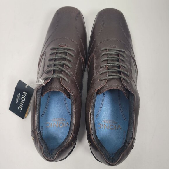 Vionic Hunter Men's Brown Leather Casual  Shoes US Size 10 NWT - Picture 7 of 10